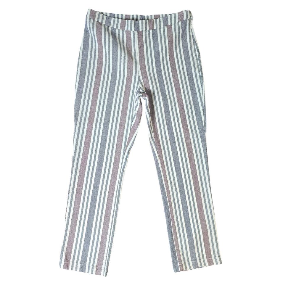 4Free People Mod Stripe Linen Blend Cropped Pants - Size 4